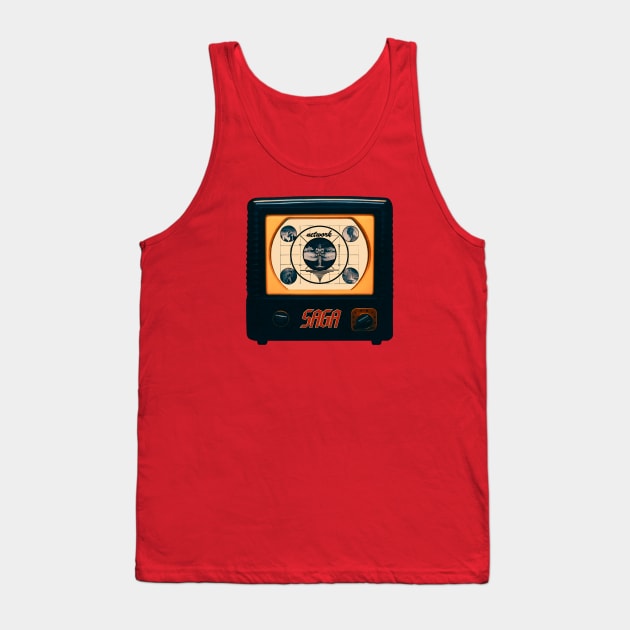 Saga Music Style Retro 90s Tank Top by The seagull strengths